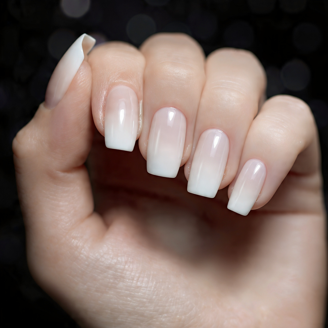 Ombre French Tip Acrylic Nails