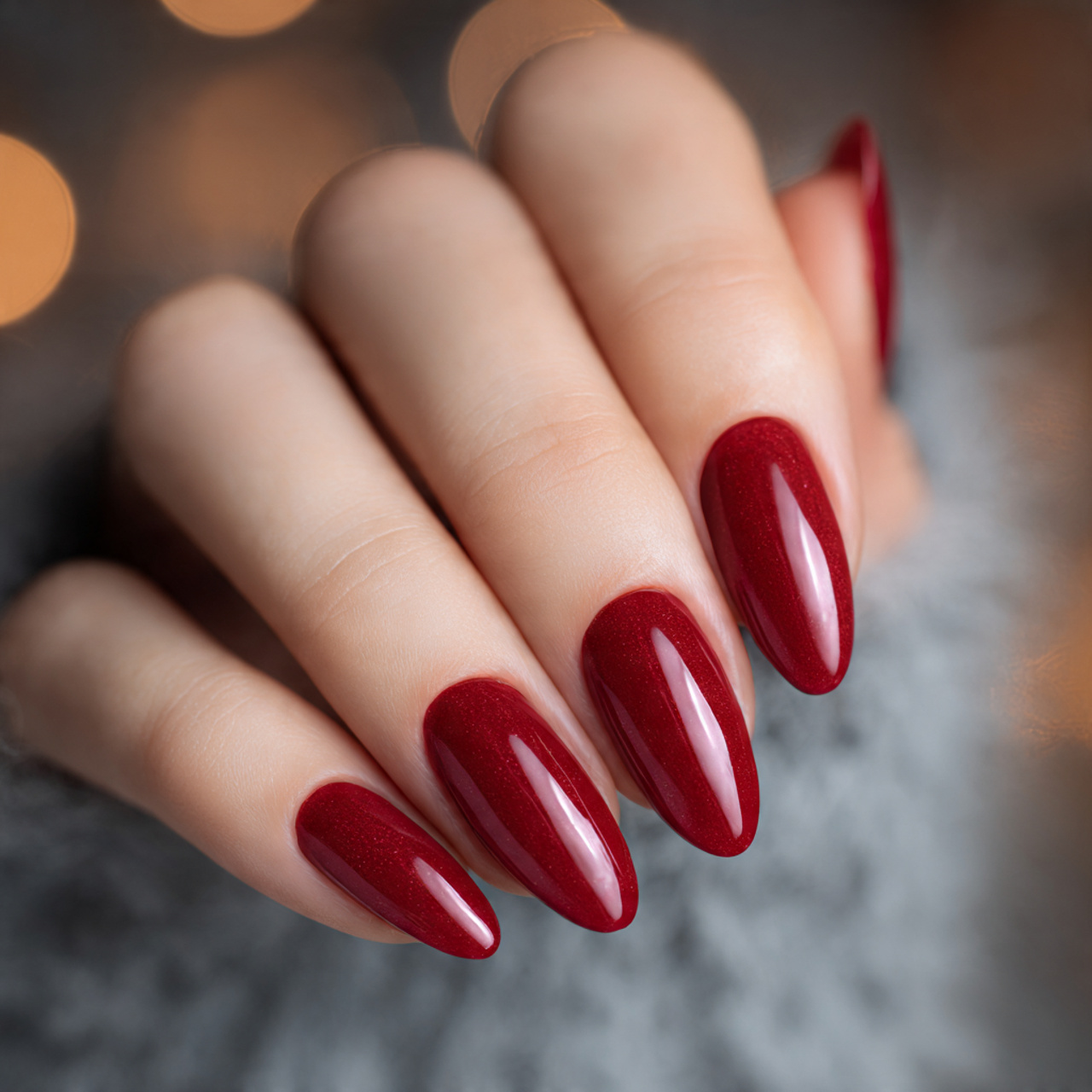 Red Almond Gel Extensions