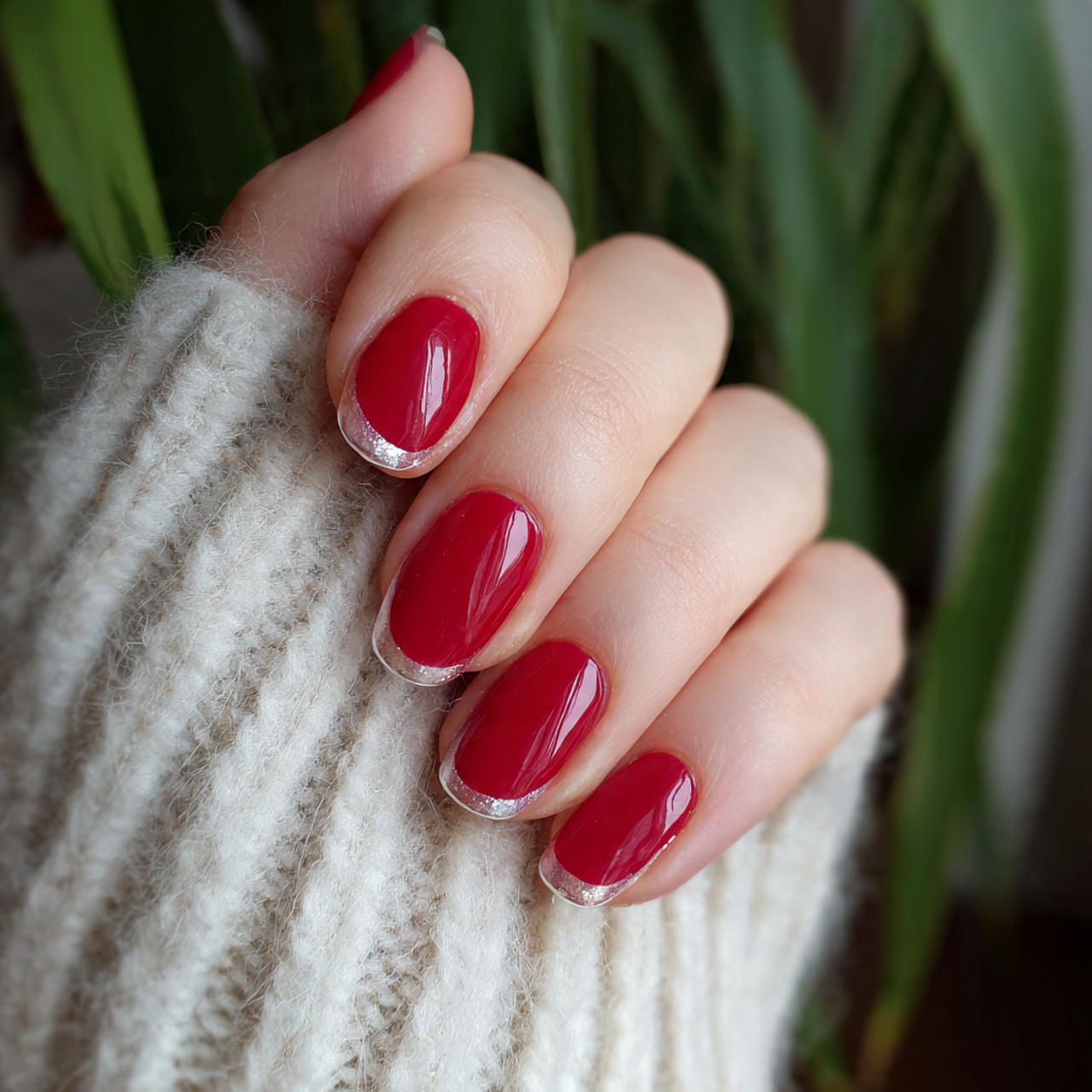 Red Prom Nails: 15 Stunning Ideas for a Glam Night Look 5 Red French Tip Prom Nails