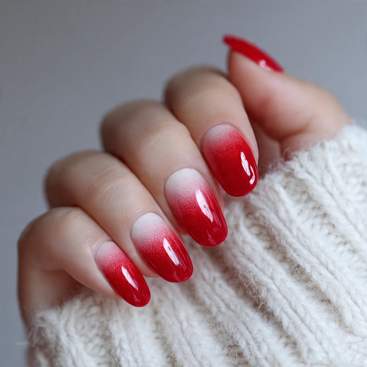 Red Prom Nails: 15 Stunning Ideas for a Glam Night Look 9 Red Ombre Prom Nails