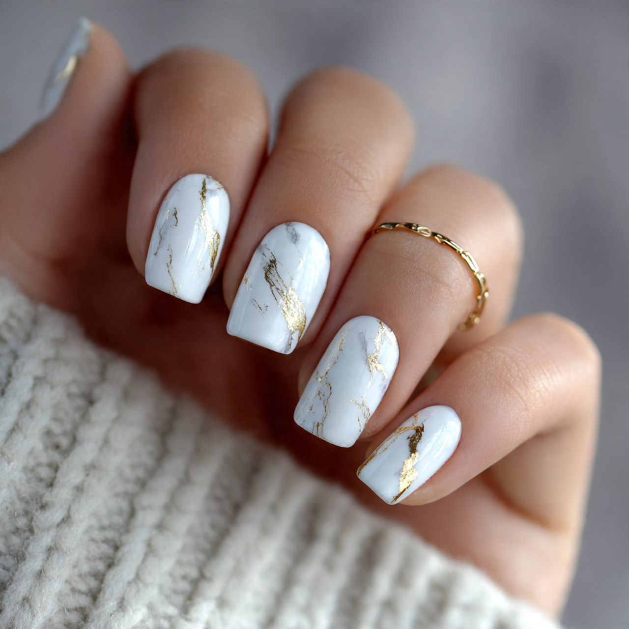 White and Gold Nails: 17 Chic Designs You’ll Love 3 Seasonal White And Gold Nail Trends