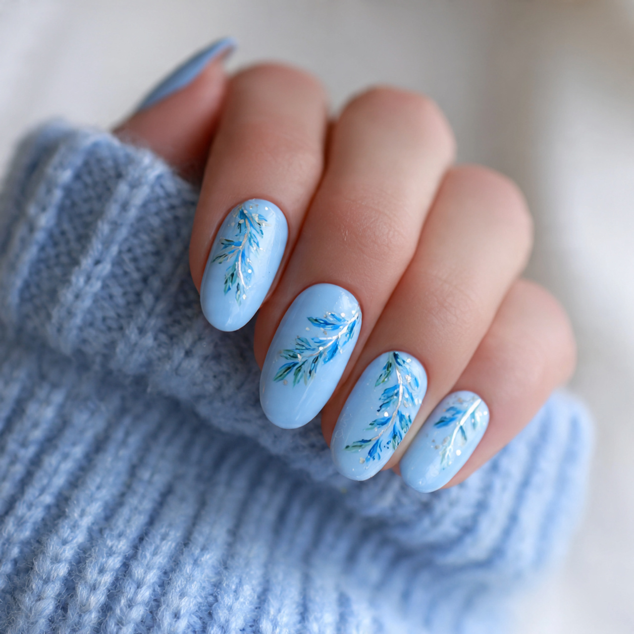 Baby Blue Nails: 18 Chic, Trendy & Perfect for Any Occasion 13 Seasonal Baby Blue Nails