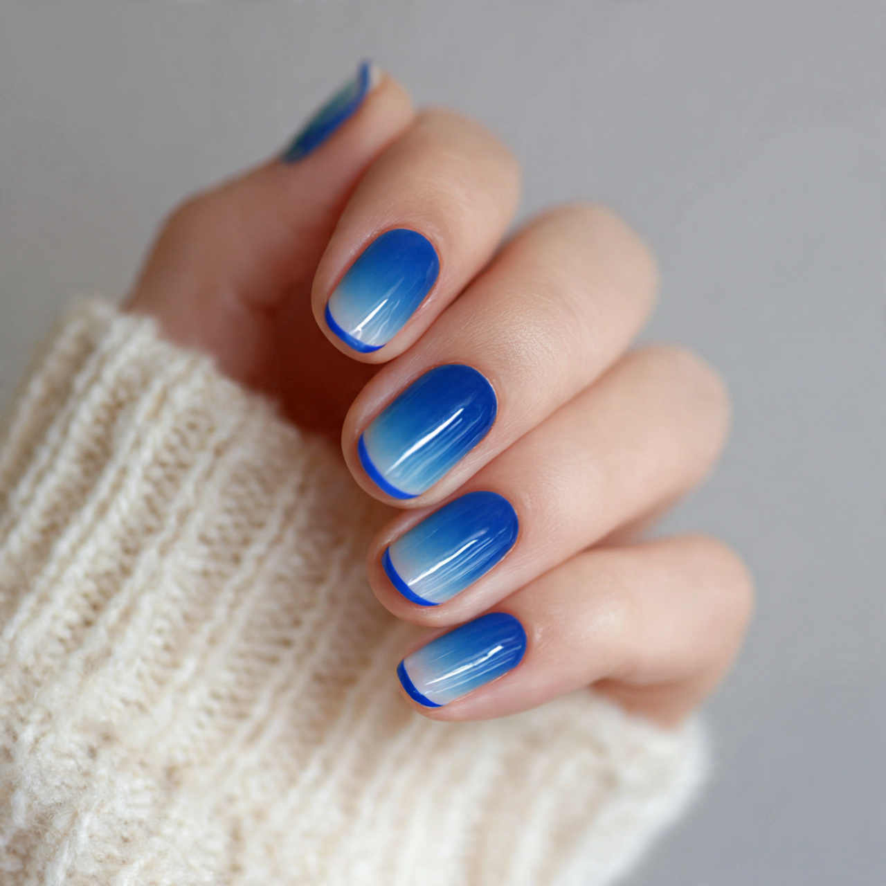 Blue French Tip Nails: 16 Trendy Designs & Easy DIY Ideas 9 Seasonal Blue French Tip Nails