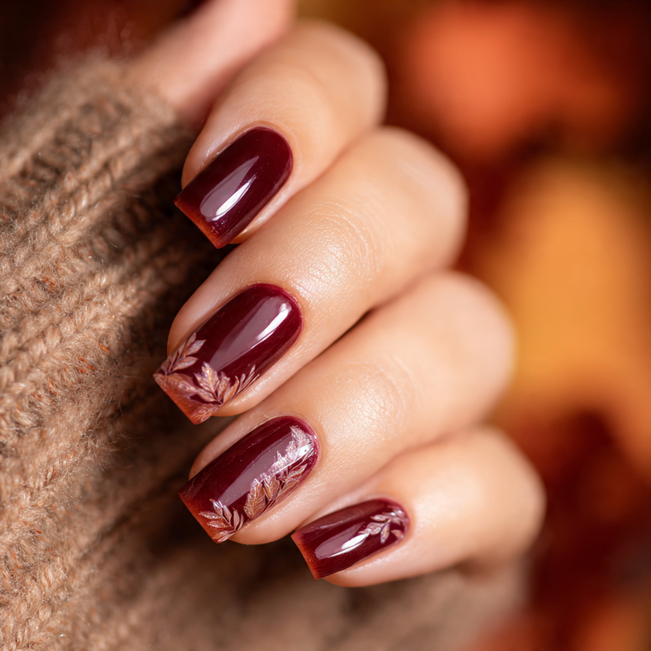 Burgundy French Tip Nails: 18 Classy, Bold & Must-Try Styles 18 Seasonal Burgundy French Tip Nails