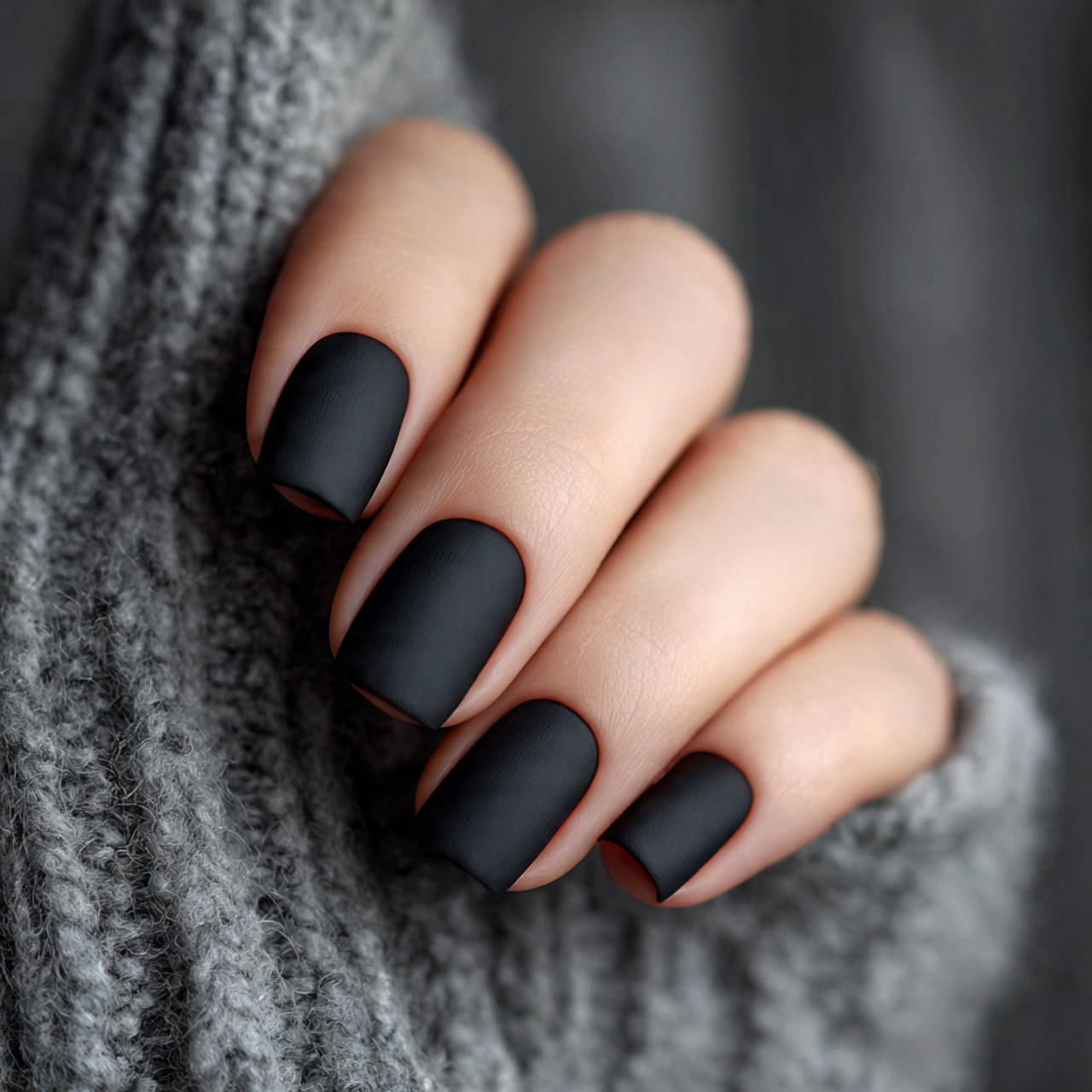 Short Black Nails: 15 Chic Designs You’ll Absolutely Love 6 Short Black Matte Nails