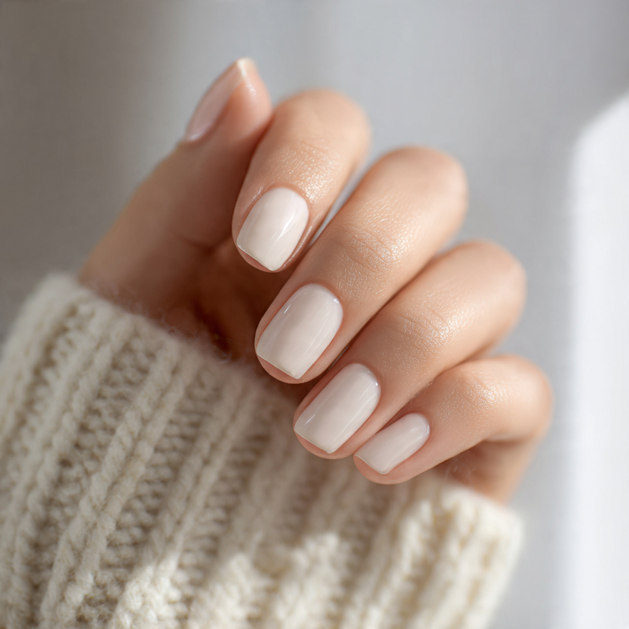 Milky White Nails: 15 Elegant Ideas You Need to Try Now 9 Short Milky White Nails