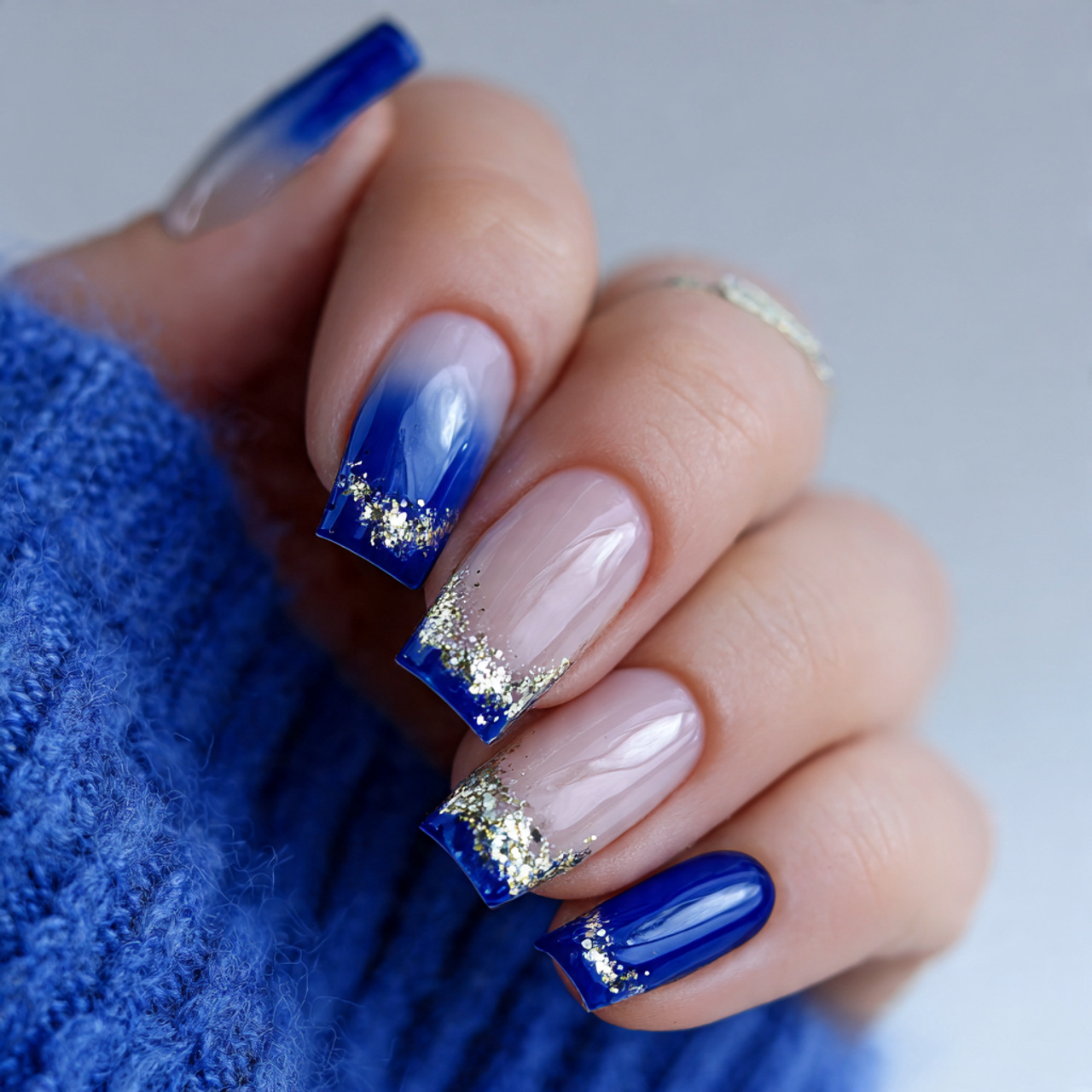 Blue French Tip Nails: 16 Trendy Designs & Easy DIY Ideas 12 Trendy Blue French Tip Nails Designs