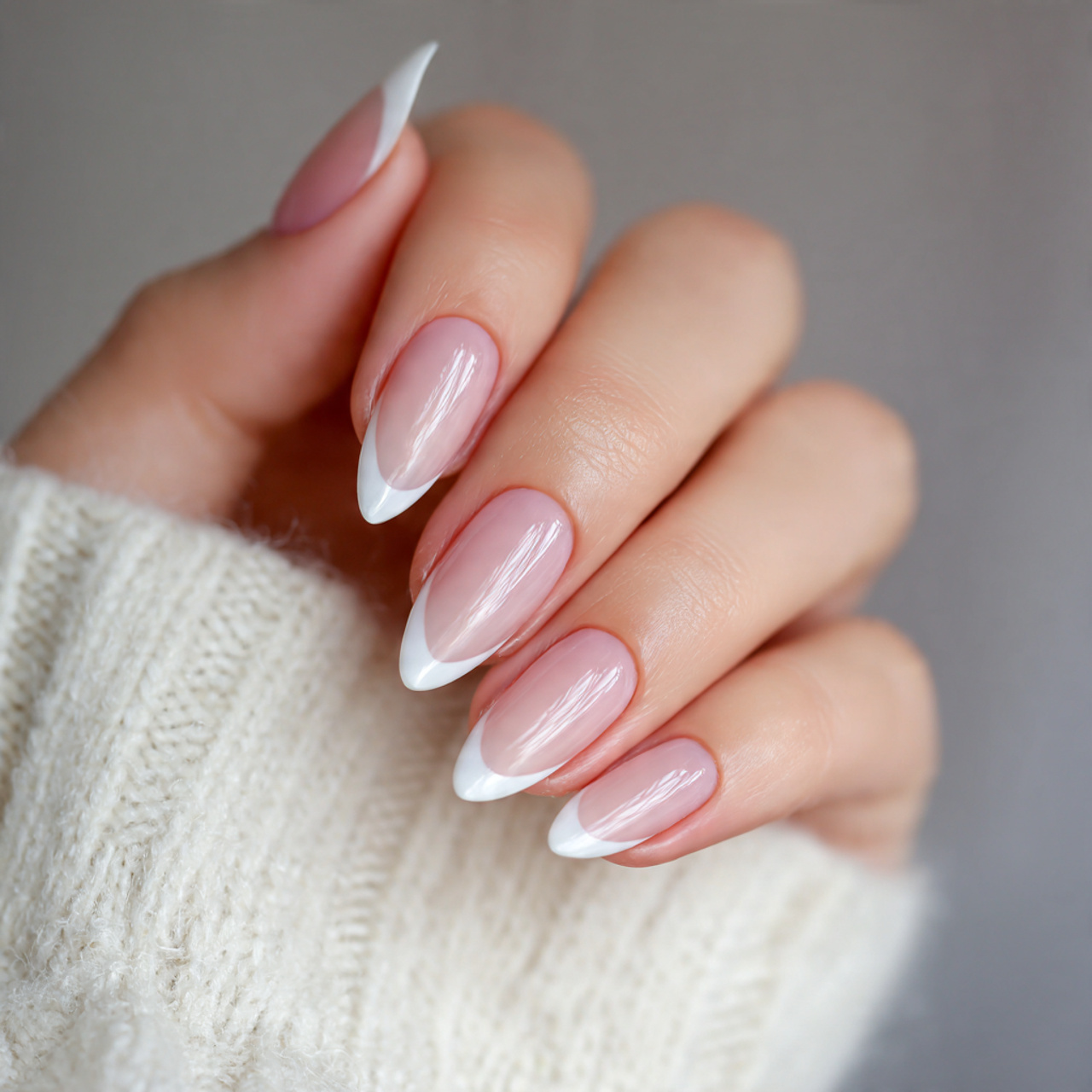 White French Tip Nails: 15 Chic Styles You Need Now 13 V-Shaped White French Tip Nails