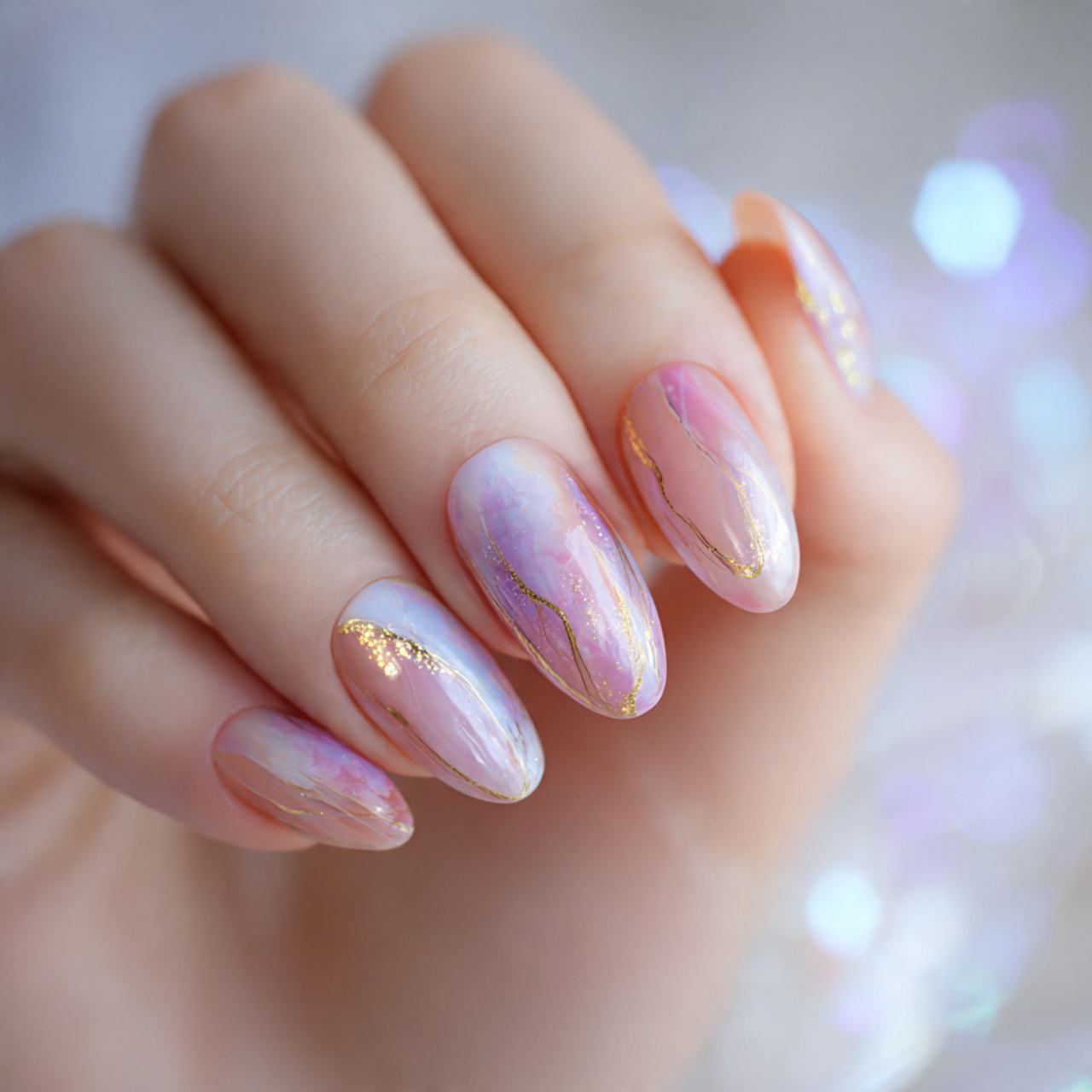 Ombre Almond Nails Designs