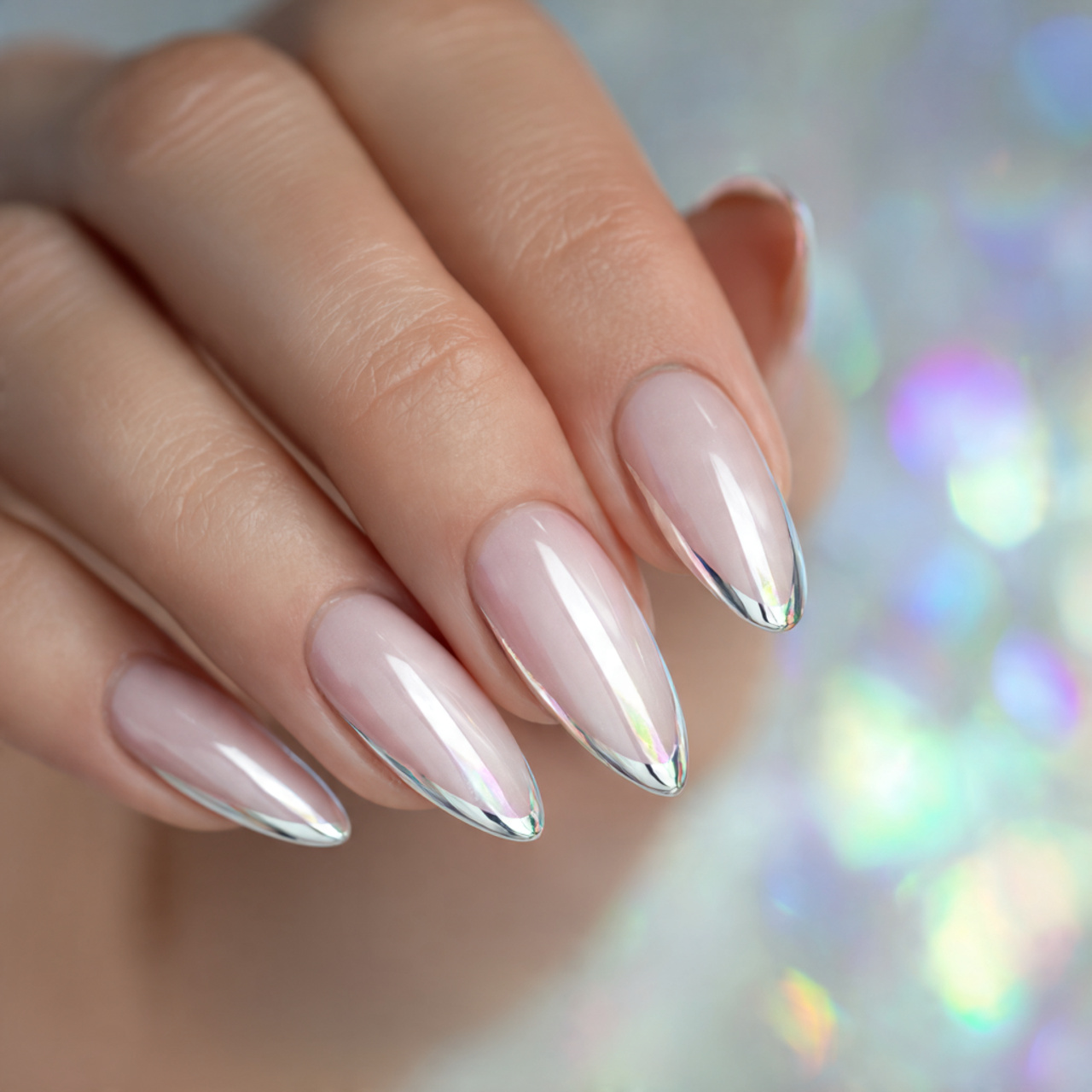 Chrome Almond Nails Designs