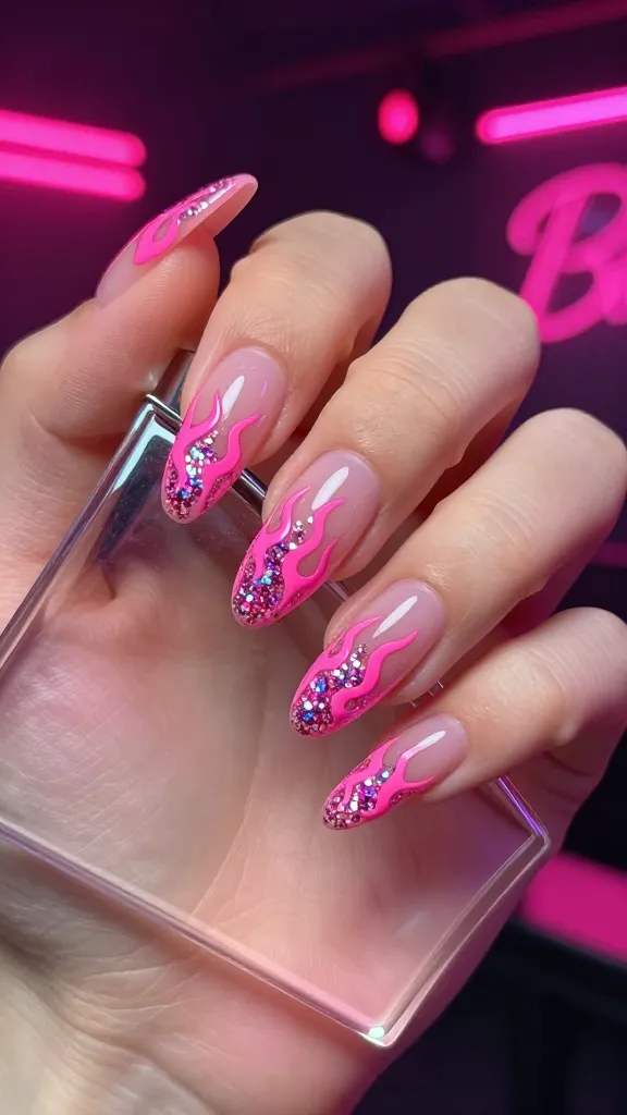 14 Pink Glitter Nails Ideas That Sparkle Like Crazy 11 image 11