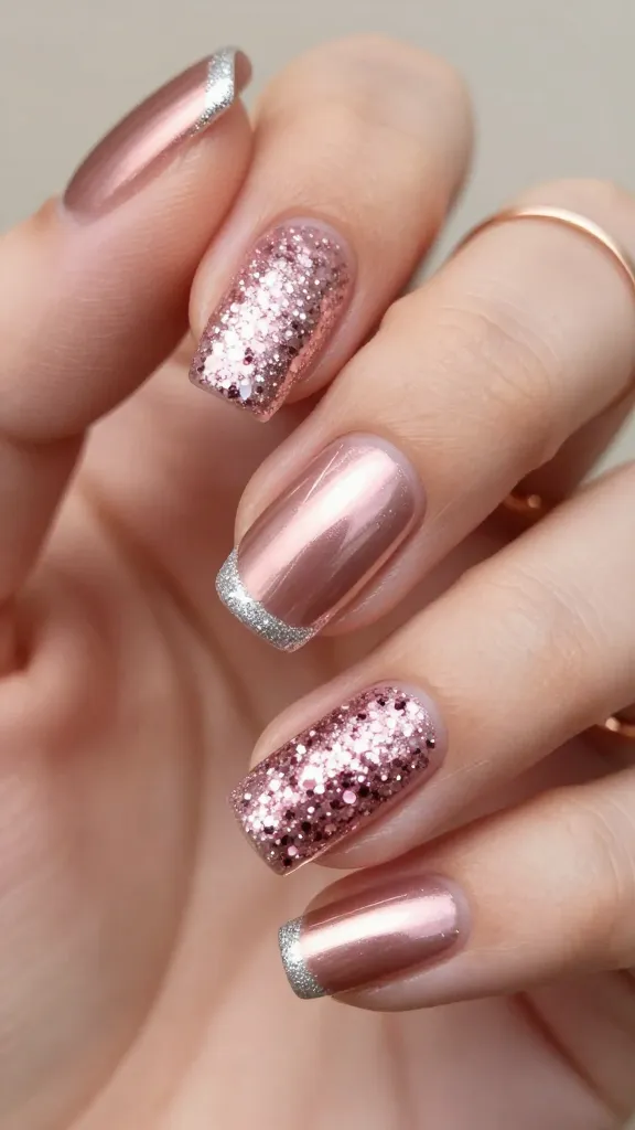 14 Pink Glitter Nails Ideas That Sparkle Like Crazy 4 image 4