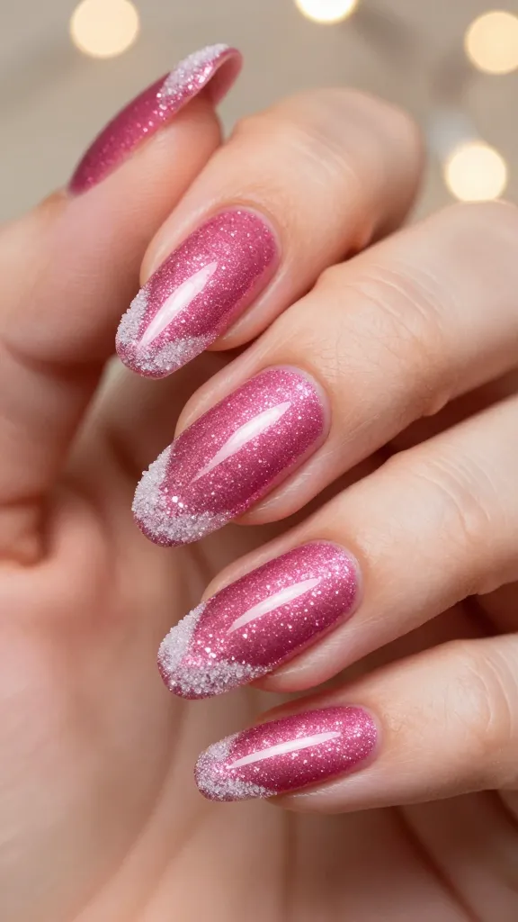 14 Pink Glitter Nails Ideas That Sparkle Like Crazy 9 image 9
