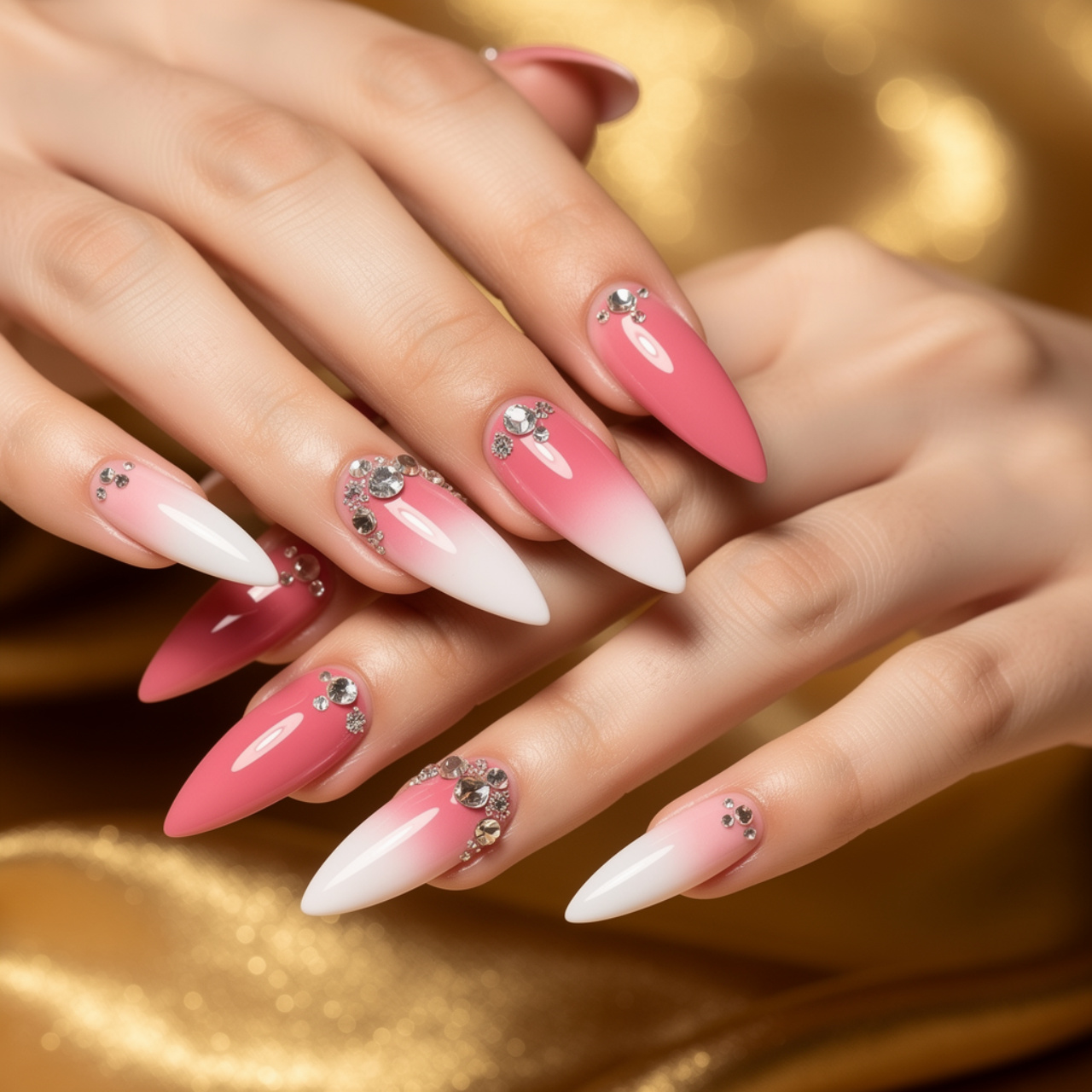 Long Almond Nails Designs