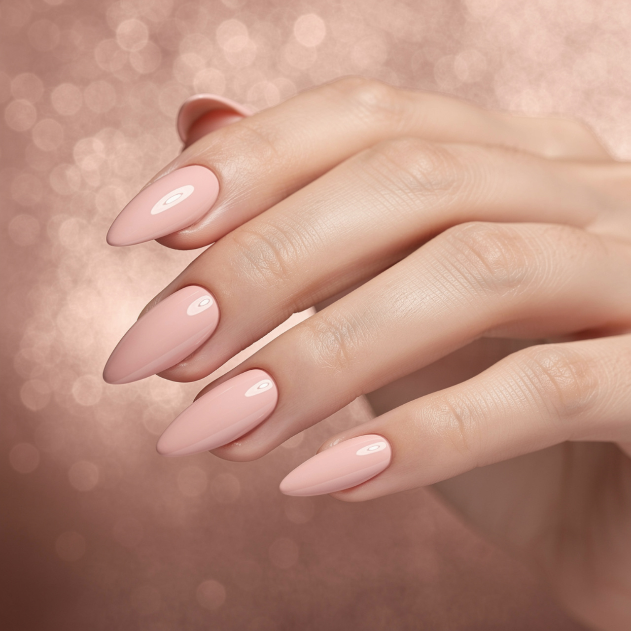 Pink Almond Nails Designs