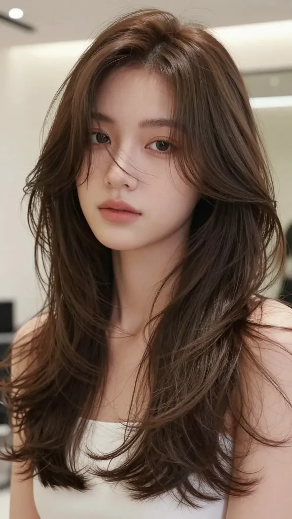 Stunning 18 Face Framing Layers Haircut for a Young Woman 3 Item 2