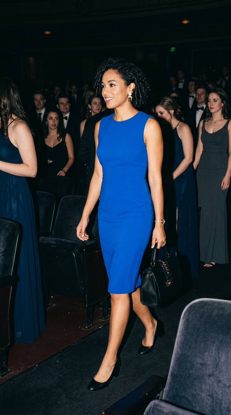 16 Graduation Outfits That Make Your Big Day Look Extra Special 12 Bold color sheath outfit pops