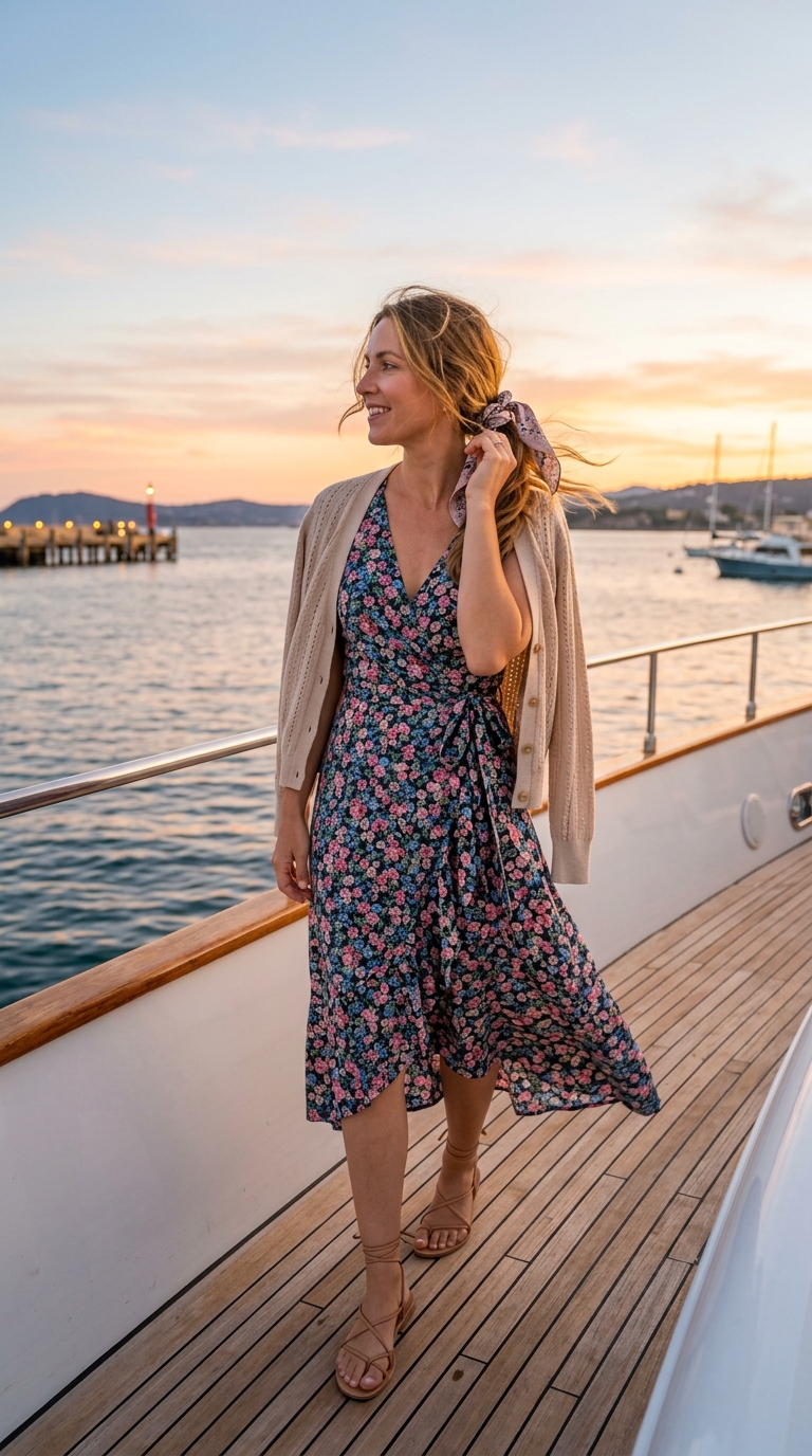 Sunset cruise outfit wrap
