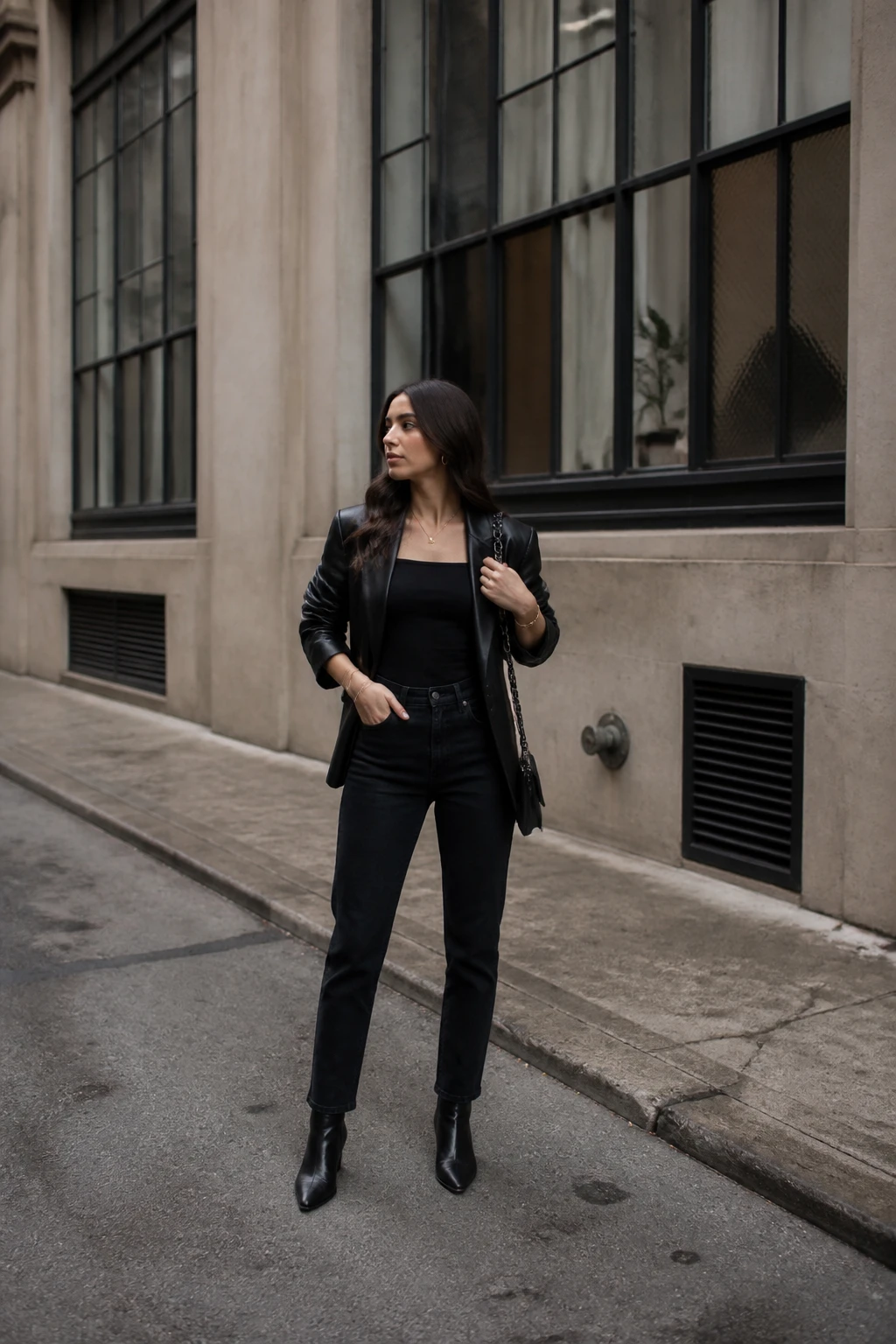 Steal These 18 All Black Outfits for Young Women Now 14 Item 13