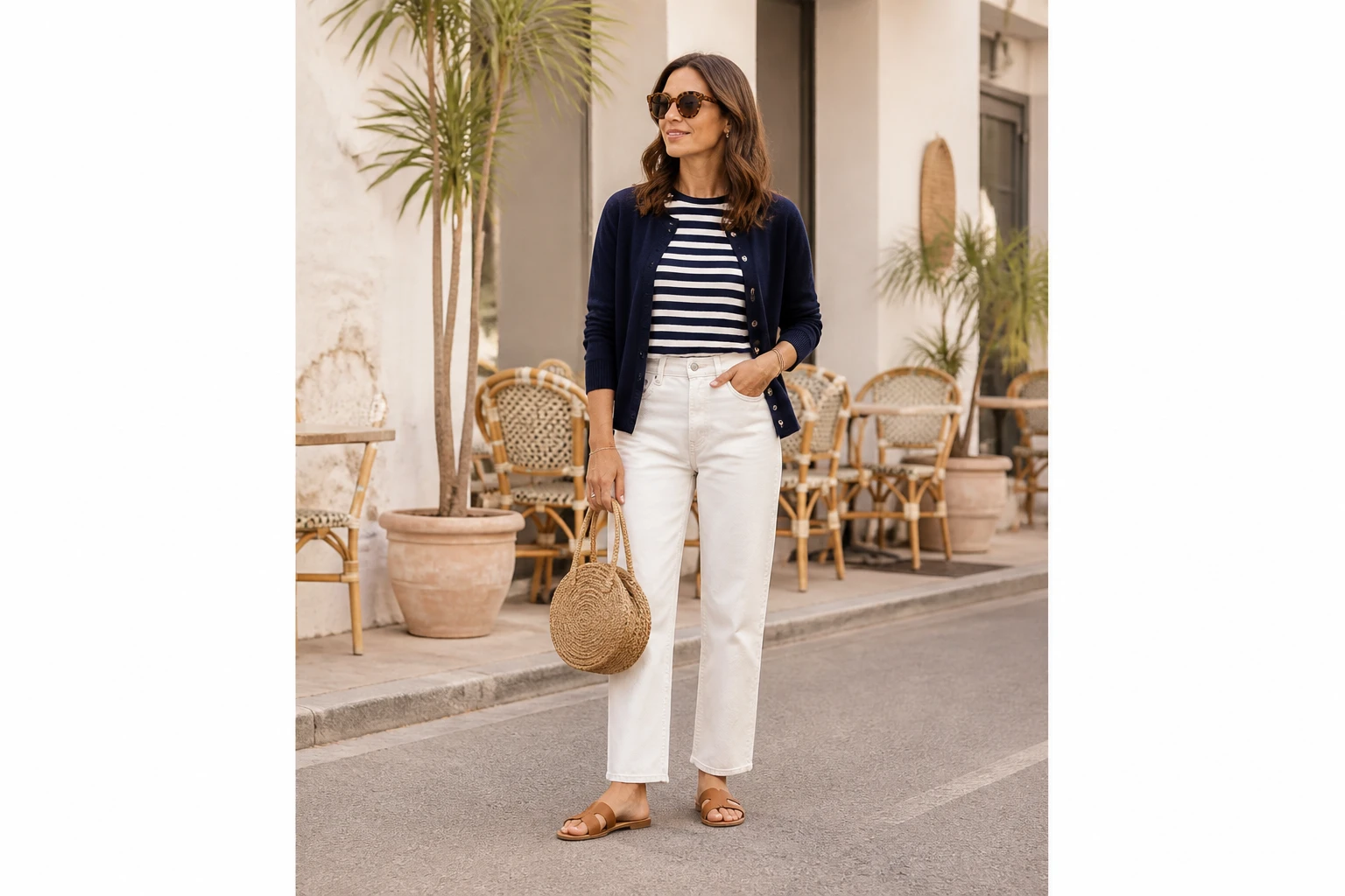 14 Outfits with White Jeans That Never Look See-Through